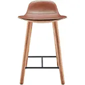 Eva Solo Abalone Barstoel Oak Nature Leather Cognac 65 cm