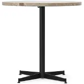 Audo Copenhagen Nook Eettafel Ø80 cm | Black | Kunis Breccia Stone