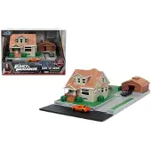 Jada Fast & Furious Toretto House/garage With 2 Nano Vehicles Figures Veelkleurig Kinderen