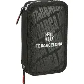 FC Barcelona F.cbarcelona 12.5x19.5x4 Cm Double Etui Zwart Man