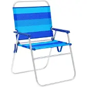 Marbueno Summer 52x56x80 Cm Fixed Folding Chair Aluminium Blauw