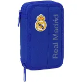 Real Madrid 12.5x19.5x4 Cm Double Etui Blauw Man