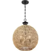 QUOIZEL LED Hanglamp Casablanca | 3X E27 Max 60W | Palladian Bronze
