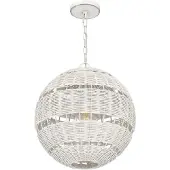 QUOIZEL LED Buiten Hanglamp Lindendale | 1X E27 Max 60W | IP44 | Antique White