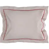 Sagaform Carl kussensloop 50x60 cm Beige-bordeauxrood