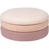 Broste Copenhagen Pond poef roze - Ø68XH30CM
