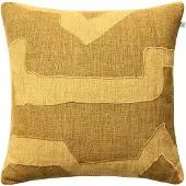 Chhatwal & Jonsson Sikkim Kussenhoes 50x50 Cm Masala Yellow - Decoratieve kussens & hoezen Linnen Spicy Yellow - CC320134-22B