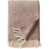 Klippan Yllefabrik Lima wollen plaid 130x200 cm Sand