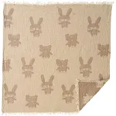 Klippan Yllefabrik Bunny&Bear hydrofiele deken 75x90 cm Grey