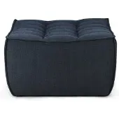Ethnicraft N701 gestoffeerde kruk van gerecycled katoen