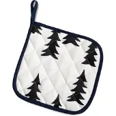 Fine Little Day Gran gequilte pannenlap 21x21 cm Wit-zwart