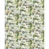 Arvidssons textil Skogsliv tafelzeil Groen