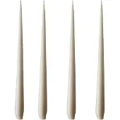 Fyrklövern kaars 4-pack mat linen grey, 32 cm