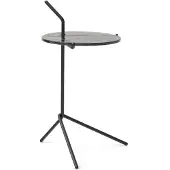 &tradition Halten SH9 bijzettafel Smoked glass-warm black