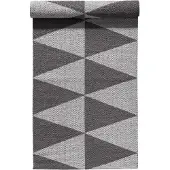Scandi Living Rime kunststof vloerkleed grijs 70x250cm