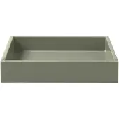 Mojoo Lux gelakt decoratief dienblad 19x19x3,5 cm Sage