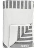 NJRD Stripes badhanddoek 100x150 cm Grijs