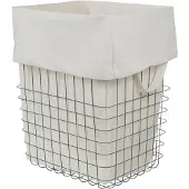 Mette Ditmer Opbergmand Store-It With Canvas Bag Large Thyme Green