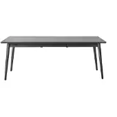 NJRD VIOR eettafel 90x200 cm Zwart gelakt eiken