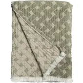 Almedahls Korg plaid 170x120 cm Groen-beige