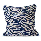 By On Anima kussen M 50x50 cm Zebra-blauw