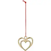 Rosendahl Karen Blixen parelhart kersthanger 6,5 cm Verguld