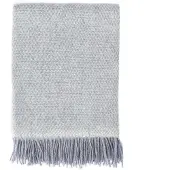 Scandi Living Sandstone wollen plaid 130x180 cm Blauwgrijs Melange