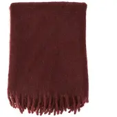 Scandi Living Dune mohair plaid 130x170 cm Plum