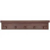 Scandi Living Alley knopplist met plank Bordeaux