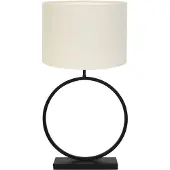 Light & Living Tafellamp liva/livigno zwart/ Ø40x78,5cm