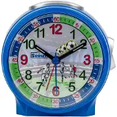 Scout Kinderwekker Voetbalwekker, Friends, 280001033 Quartzwekker, leerwekker, cadeau-idee, verjaardag, begin van de school