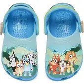 Crocs Open schoenen 'Bluey' lichtblauw / lichtgroen / oranje / wit