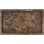 House Doctor Able Dienblad 14x24 Cm Bruin - Dienbladen Marmer Brown - 208581031