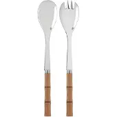 Sabre Paris Bamboo shape saladebestek 2 delen Light wood gelamineerd