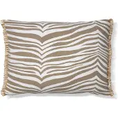 Classic collection Zebra kussen 40x60 cm Simply taupe (beige)