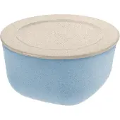 Koziol Connect schaal/kom met deksel 2 L biocirk thermoplast Nature flower blue