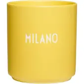 Design Letters favoriete mok International 25 cl Milano-yellow