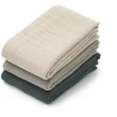 Liewood Lewis muslin hydrofiele doek 3-delig 65x65 cm Dove blue mix