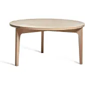 Mavis Höllviken salontafel Ø80 cm eik witgepigmenteerd