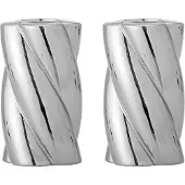 Bloomingville Silvia kandelaar 2-pack Ø7 cm Zilverkleurig
