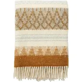 Klippan Yllefabrik Freja wollen plaid Amber