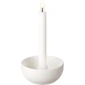 Scandi Living Valley kandelaar Ø12 cm Wit
