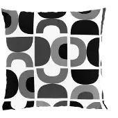 Arvidssons textil Spiraldans kussenhoes 47x47 cm Grijs