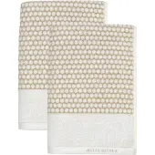 Mette Ditmer Gastendoek Grid Sand / Off-White (38 x 60 cm) (Set van 2)