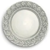 Mateus Lace bord, 25 cm Grijs