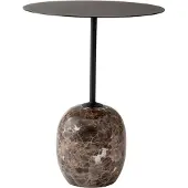 &tradition Lato tafel LN8 Warm black-Emparador marble