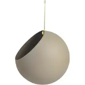 AYTM GLOBE hangende bloempot Ø21 cm h32 cm Taupe