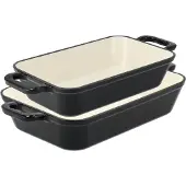 Nordwik gietijzeren ovenschaal, 33x22 cm Zwart