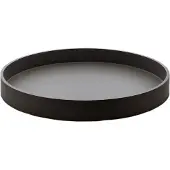 Mojoo Matt gelakt decoratief dienblad Ø30x4 cm Black