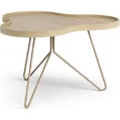 Swedese Flower mono tafel 62 x 66cm H39 Gelakt eiken-nutmeg RAL1019